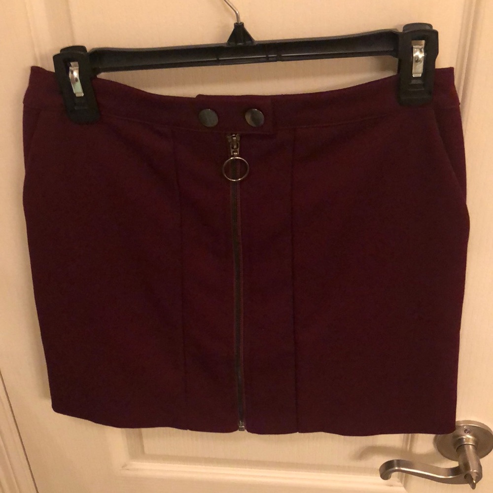 Maroon Skirt